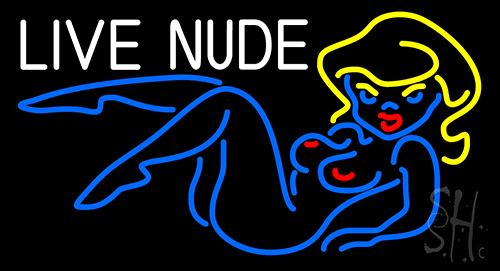 White Live Nudes Girl Neon Sign