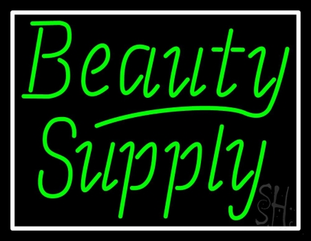 Green Beauty Supply Neon Sign