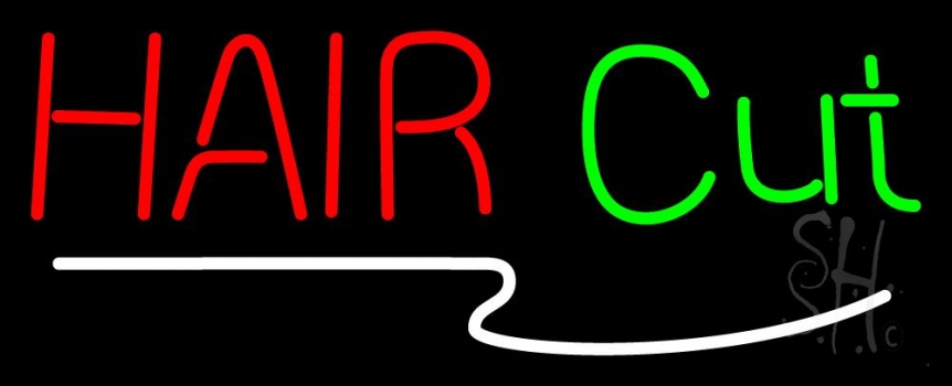 Hair Cut Neon Sign