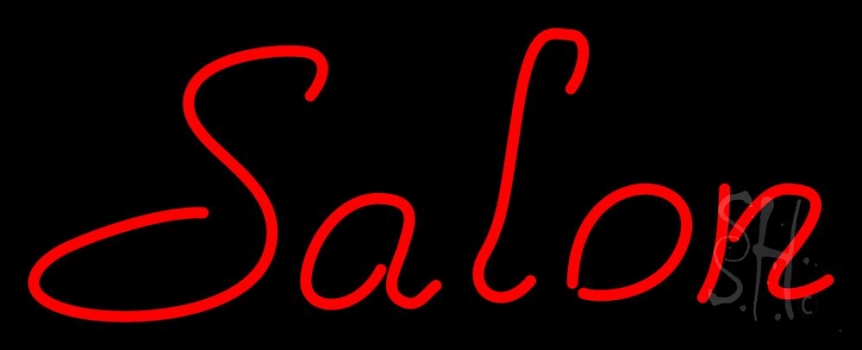 Red Salon Neon Sign
