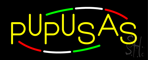 Pupusas Neon Sign