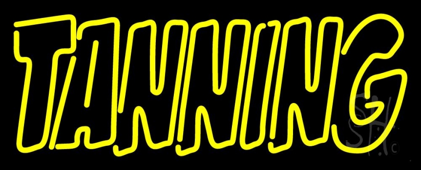 Double Stroke Tanning Neon Sign