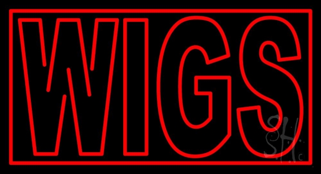 Double Stroke Red Wigs Neon Sign