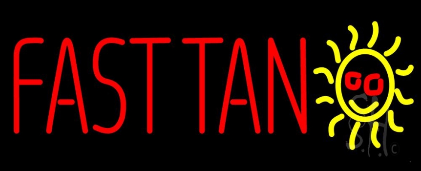 Fast Tan Neon Sign