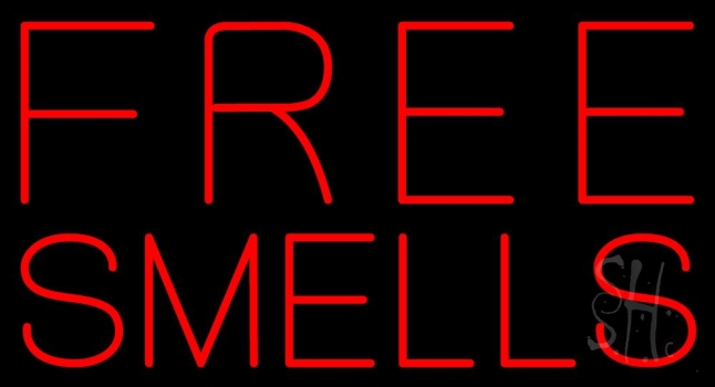Free Smells Neon Sign