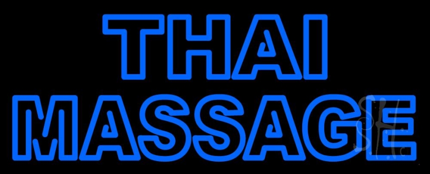 Double Stroke Thai Massage Neon Sign