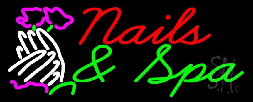 Nails And Spa Neon Sign