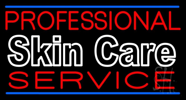 Professional Skin Care Service Neon Sign
