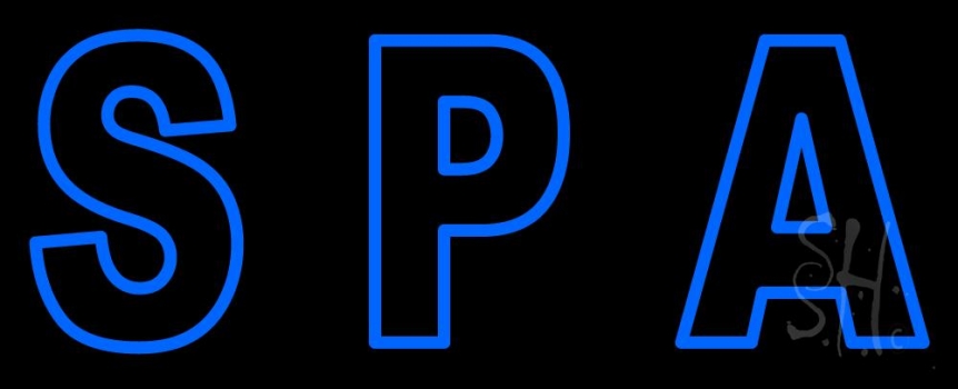 Blue Spa Neon Sign