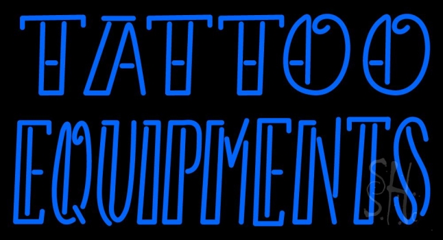 Double Stroke Tattoo Equipments Neon Sign