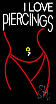 I Love Piercing Neon Sign