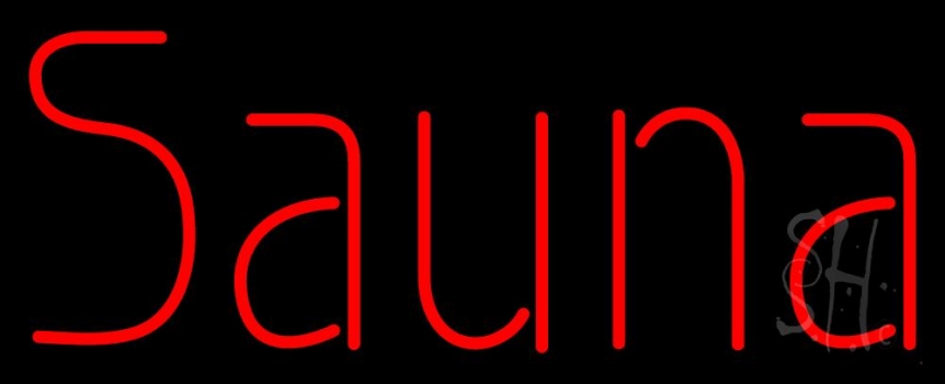 Red Sauna Neon Sign