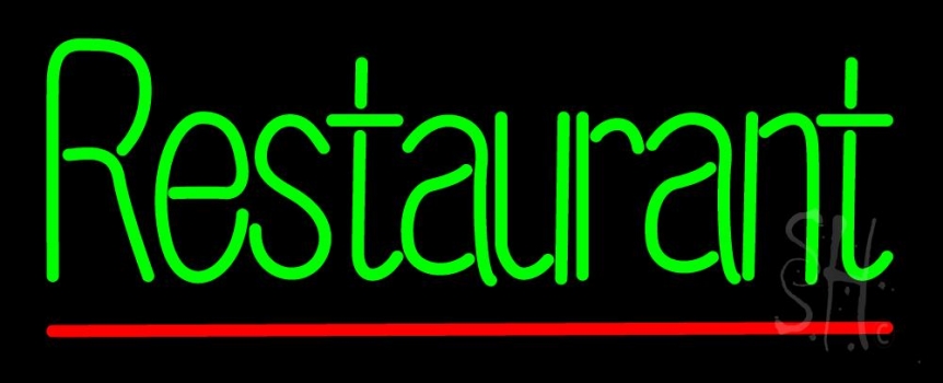 Green Restaurant Neon Sign