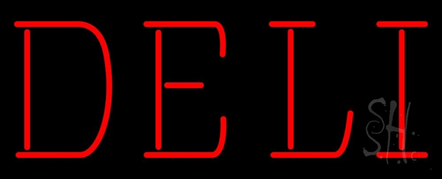 Red Deli Neon Sign