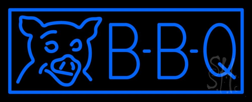 Blue Bbq Neon Sign