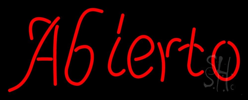 Decorative Abierto Neon Sign