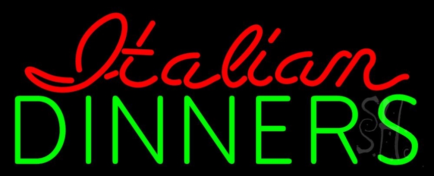 Italian Dinners Neon Sign