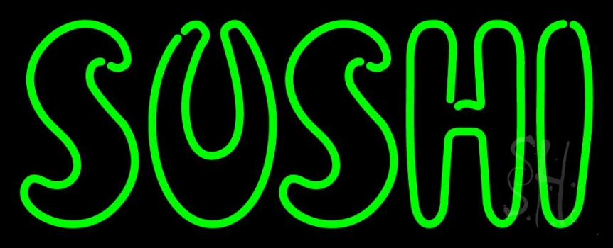 Double Stroke Sushi Neon Sign
