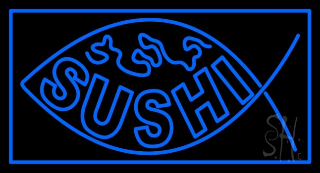 Sushi Inside Fish Neon Sign