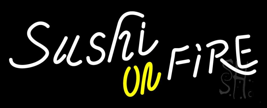Sushi On Fire Neon Sign