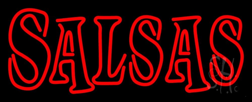 Double Stroke Salsas Neon Sign