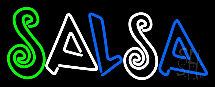 Double Stroke Salsa Neon Sign