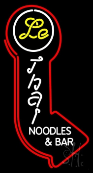 Thai Noddles And Bar Neon Sign
