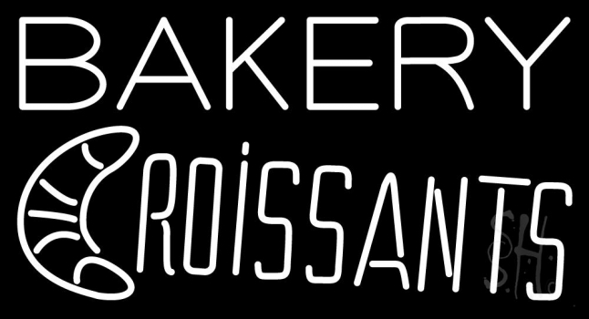 Bakery Croissants Neon Sign