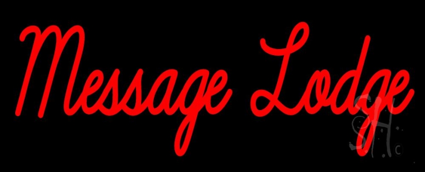 Custom Cursive Lodge Neon Sign