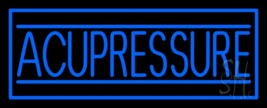 Blue Acupressure Neon Sign