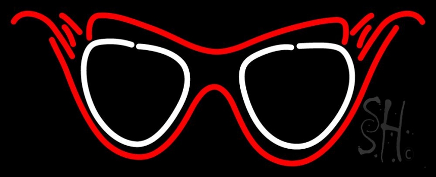 Funky Glasses Neon Sign