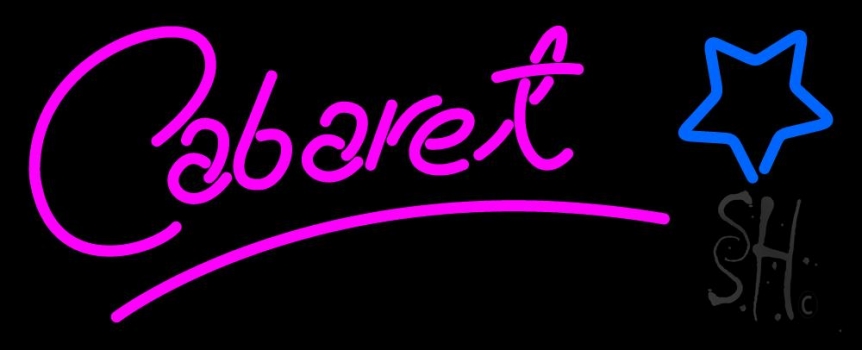 Cabaret Star Logo Neon Sign