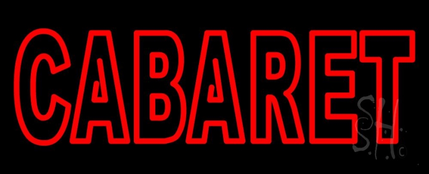 Double Stroke Cabaret Neon Sign