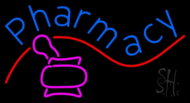 Pharmacy With Logo Neon Sign