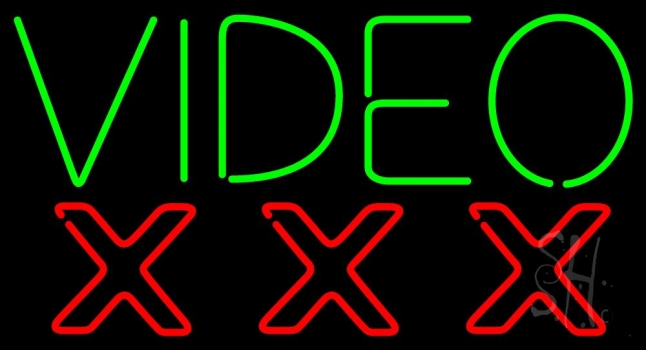 Video Triple X Neon Sign