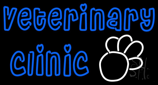 Veterinary Clinic Neon Sign