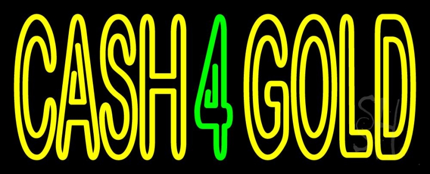 Cash 4 Gold Neon Sign