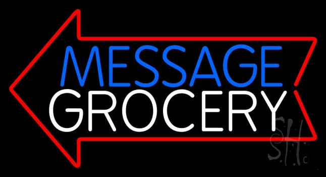 Custom Grocery Neon Sign