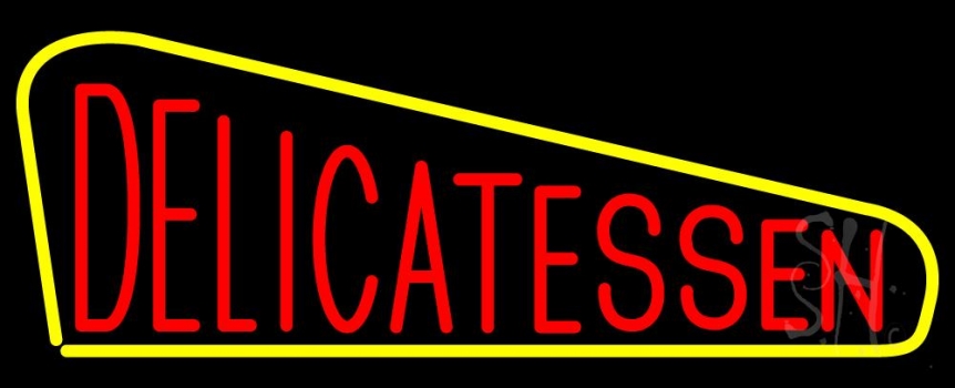 Red Delicatessen Neon Sign