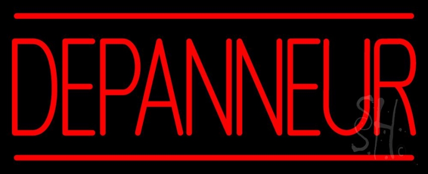 Red Depanneur Neon Sign