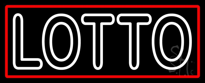 Double Stroke Lotto Neon Sign