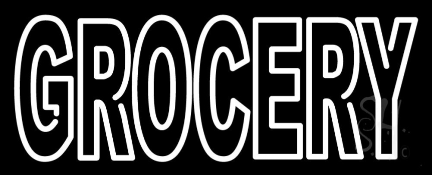 Simple Grocery Neon Sign