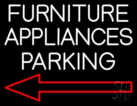 Furniture Appliances Parking Neon Sign