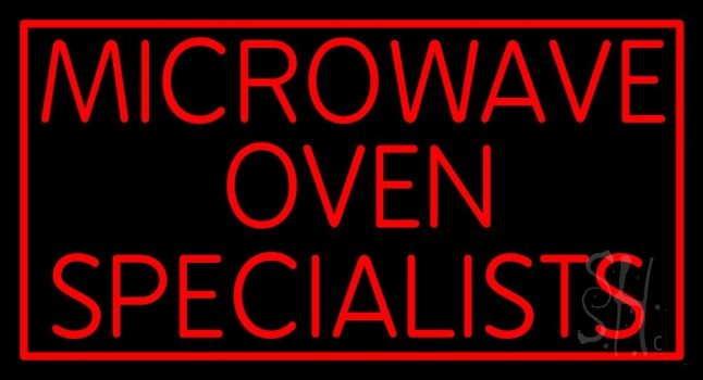Microwave Ovan Specialist Neon Sign