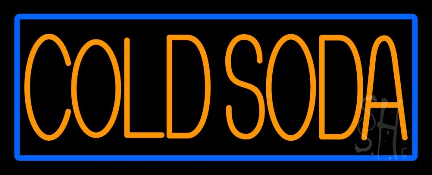 Red Cold Soda Neon Sign