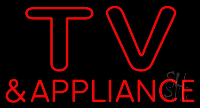 Tv And Appliance Neon Sign