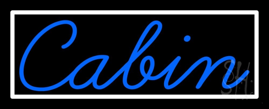 Blue Cabin 1 Neon Sign