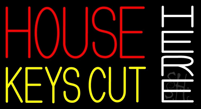 House Keys Cut Here 1 Neon Sign