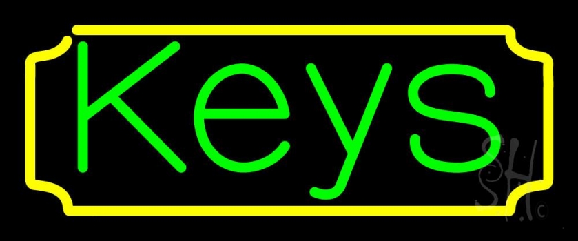 Keys 1 Neon Sign