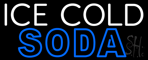 Ice Cold Soda 1 Neon Sign